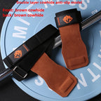 Silicone Non-Slip Gym Palm Protector Lifting Strap for Deadlifts Rowing Pull-Up Various Cowhide Leather PVC Various Combinations