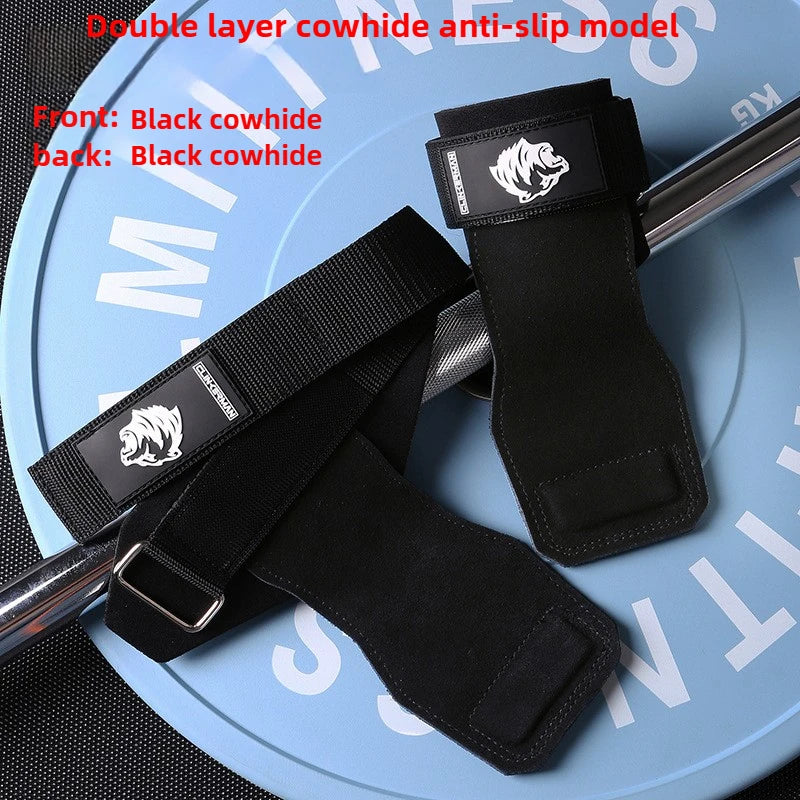Silicone Non-Slip Gym Palm Protector Lifting Strap for Deadlifts Rowing Pull-Up Various Cowhide Leather PVC Various Combinations