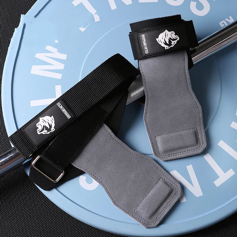 Silicone Non-Slip Gym Palm Protector Lifting Strap for Deadlifts Rowing Pull-Up Various Cowhide Leather PVC Various Combinations