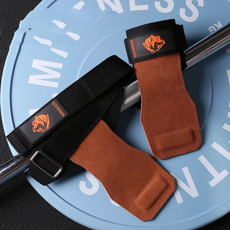 Silicone Non-Slip Gym Palm Protector Lifting Strap for Deadlifts Rowing Pull-Up Various Cowhide Leather PVC Various Combinations Secondary image