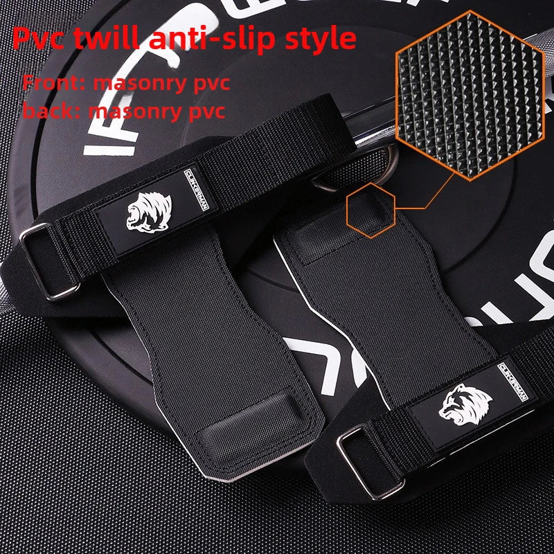 Silicone Non-Slip Gym Palm Protector Lifting Strap for Deadlifts Rowing Pull-Up Various Cowhide Leather PVC Various Combinations