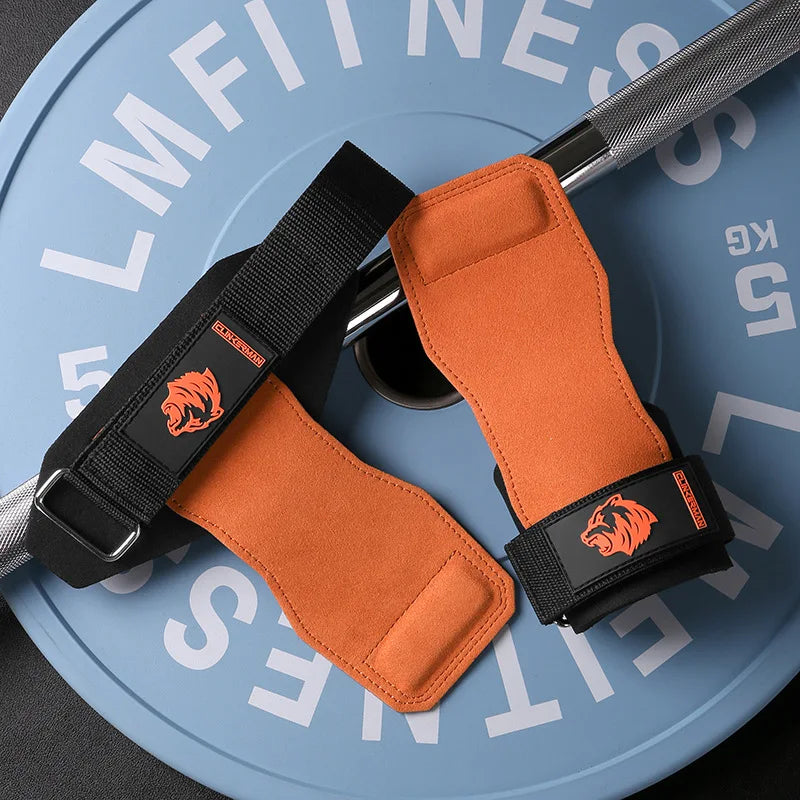 Silicone Non-Slip Gym Palm Protector Lifting Strap for Deadlifts Rowing Pull-Up Various Cowhide Leather PVC Various Combinations Main image